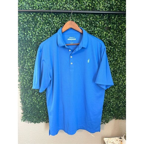 Johnnie-O Blue Performance Polo Size Large - Picture 1 of 3